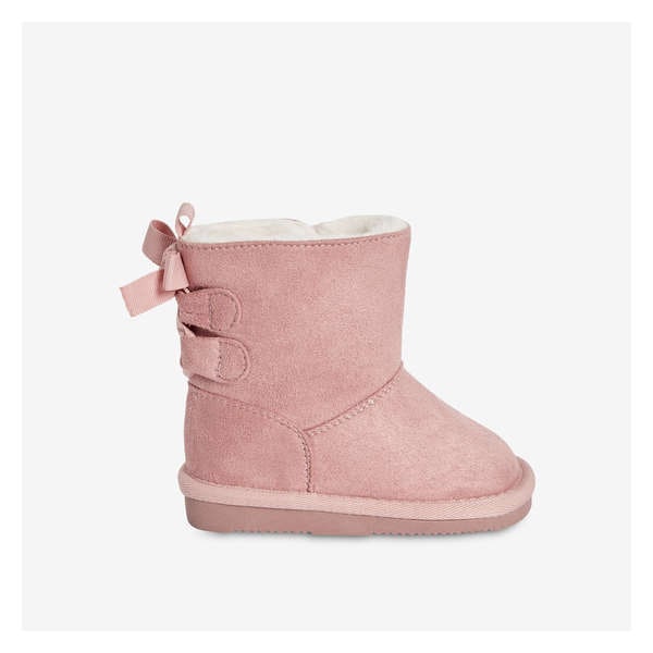 Baby Girls' Lace-Up Boots - Light Pink